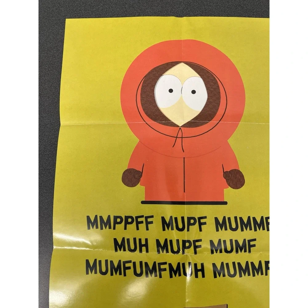 Shadow Man South Park N64 Authentic Poster Insert Only Nintendo 64 Two-Sided